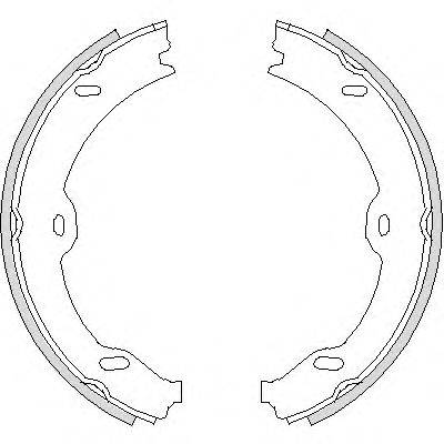 ROADHOUSE 470800 Комплект гальмівних колодок, стоянкова гальмівна система