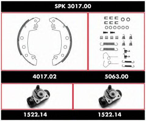 ROADHOUSE SPK301700 Комплект гальм, барабанний гальмівний механізм