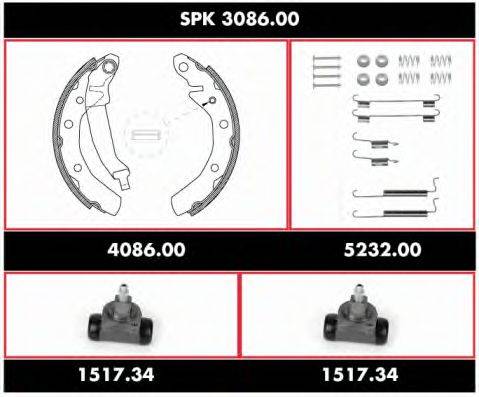 ROADHOUSE SPK308600 Комплект гальм, барабанний гальмівний механізм