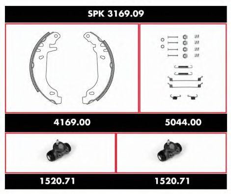 ROADHOUSE SPK316909 Комплект гальм, барабанний гальмівний механізм