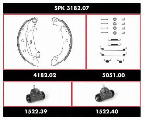 ROADHOUSE SPK318207 Комплект гальм, барабанний гальмівний механізм