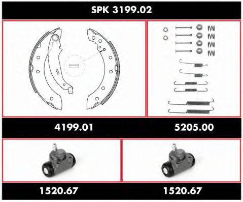 ROADHOUSE SPK319902 Комплект гальм, барабанний гальмівний механізм