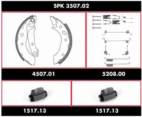 ROADHOUSE SPK350702 Комплект гальм, барабанний гальмівний механізм