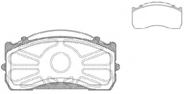 ROADHOUSE JSX281500 Комплект гальмівних колодок, дискове гальмо