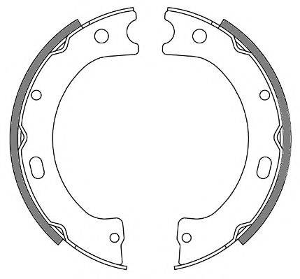 ROADHOUSE 424300 Комплект гальмівних колодок, стоянкова гальмівна система