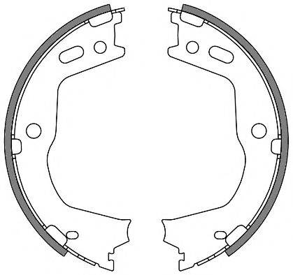 ROADHOUSE 466600 Комплект гальмівних колодок, стоянкова гальмівна система