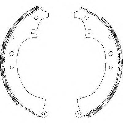 REMSA 408700 Комплект гальмівних колодок
