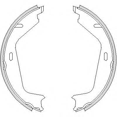 REMSA 472600 Комплект гальмівних колодок, стоянкова гальмівна система