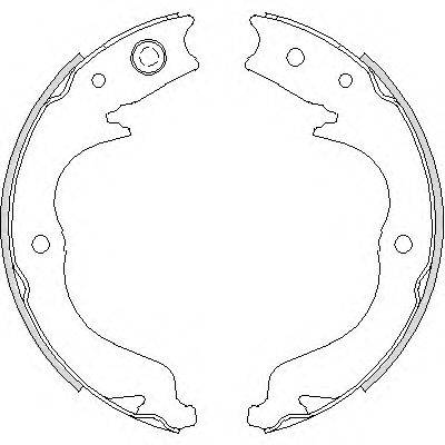 REMSA 474800 Комплект гальмівних колодок, стоянкова гальмівна система