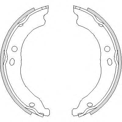 REMSA 475000 Комплект гальмівних колодок, стоянкова гальмівна система
