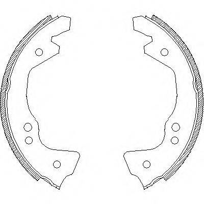 REMSA 461200 Комплект гальмівних колодок