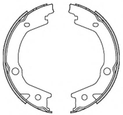 REMSA 469700 Комплект гальмівних колодок, стоянкова гальмівна система