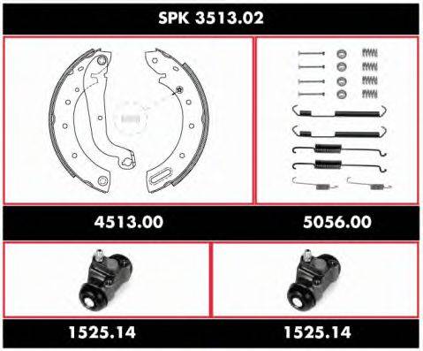 REMSA SPK351302 Комплект гальм, барабанний гальмівний механізм