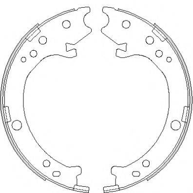 REMSA 469000 Комплект гальмівних колодок, стоянкова гальмівна система