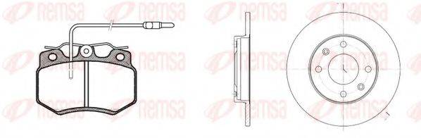 REMSA 817001 Комплект гальм, дисковий гальмівний механізм