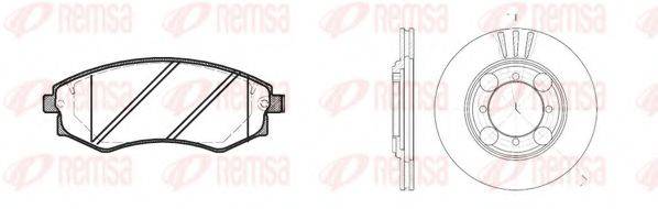 REMSA 831801 Комплект гальм, дисковий гальмівний механізм