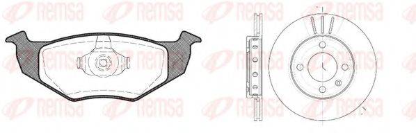 REMSA 860901 Комплект гальм, дисковий гальмівний механізм