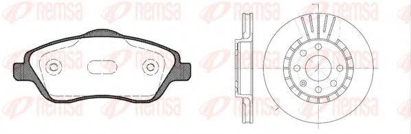 REMSA 877404 Комплект гальм, дисковий гальмівний механізм
