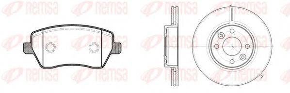REMSA 898700 Комплект гальм, дисковий гальмівний механізм