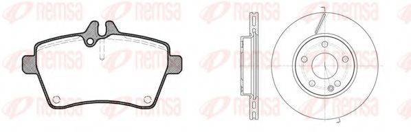 REMSA 8114400 Комплект гальм, дисковий гальмівний механізм