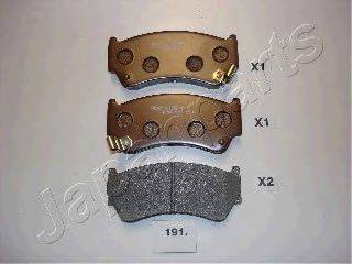 JAPANPARTS PA191AF Комплект гальмівних колодок, дискове гальмо