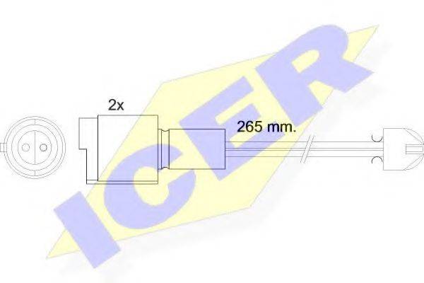 ICER 610089EC Сигналізатор, знос гальмівних колодок