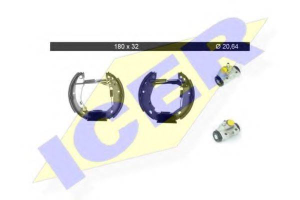 ICER 79KT0055C Комплект гальмівних колодок