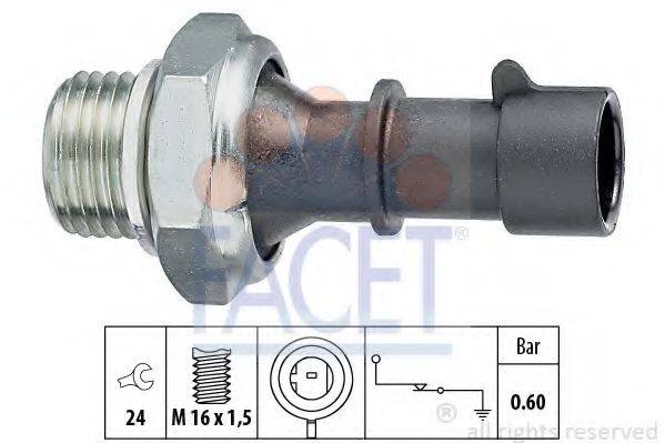 FACET 70086 Датчик тиску масла