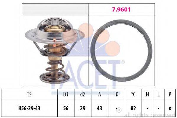 FACET 78339 Термостат, охолоджуюча рідина