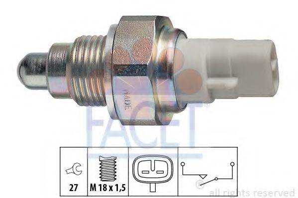 FACET 76111 Вимикач, фара заднього ходу