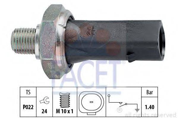 FACET 70135 Датчик тиску масла