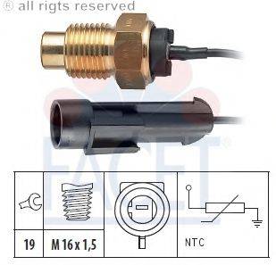 FACET 73158 Датчик, температура охолоджувальної рідини