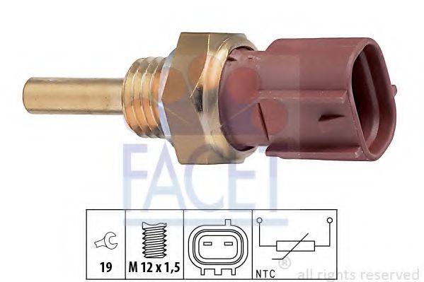 FACET 73213 Датчик, температура охолоджувальної рідини