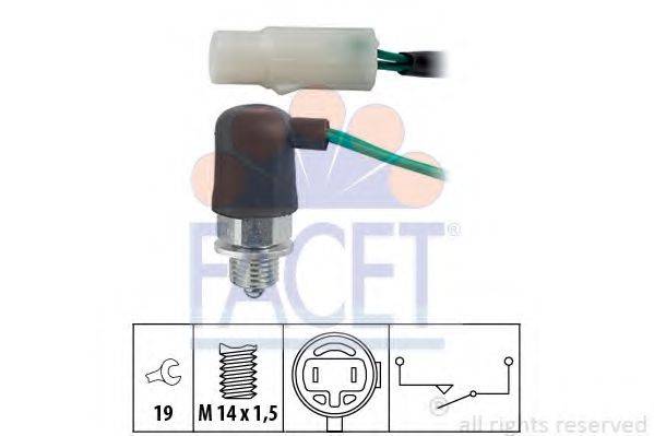 FACET 76179 Вимикач, фара заднього ходу