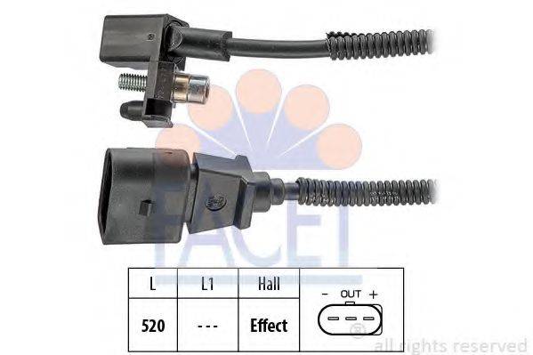 FACET 90443 Датчик імпульсів; Датчик імпульсів, маховик