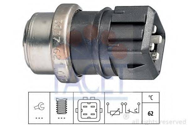FACET 73537 Датчик, температура охолоджувальної рідини
