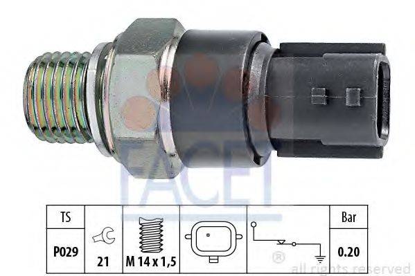 FACET 70189 Датчик тиску масла