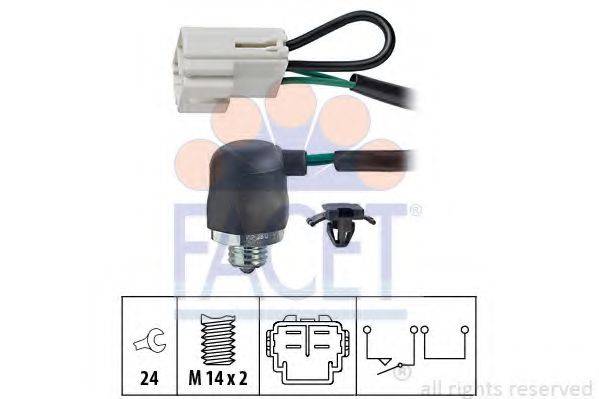 FACET 76144 Вимикач, фара заднього ходу