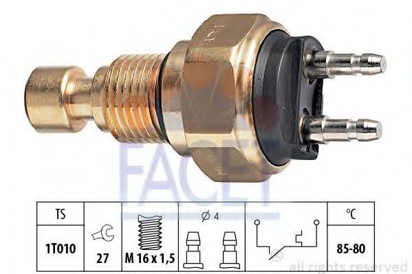 FACET 75035 Термивимикач, вентилятор радіатора