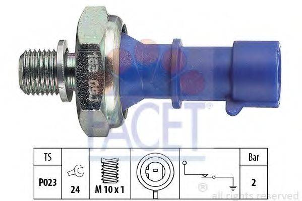 FACET 70163 Датчик тиску масла