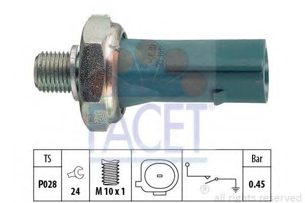 FACET 70174 Датчик тиску масла