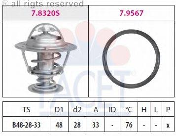 FACET 78320 Термостат, охолоджуюча рідина