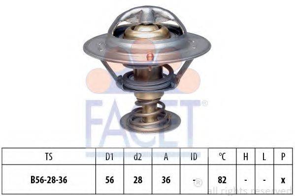 FACET 78222S Термостат, охолоджуюча рідина