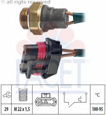 FACET 75106 Термивимикач, вентилятор радіатора