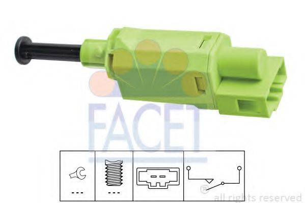 FACET 71198 Вимикач, привід зчеплення (Tempomat)