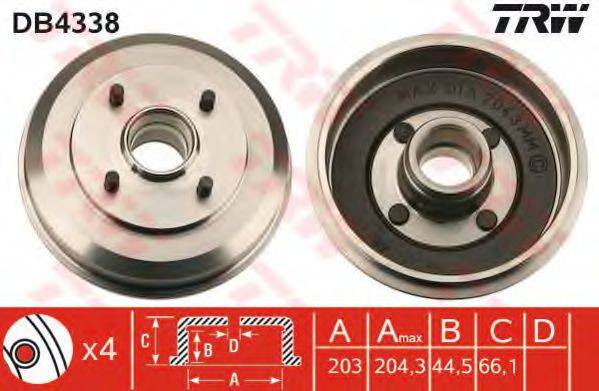 TRW DB4338 Гальмівний барабан