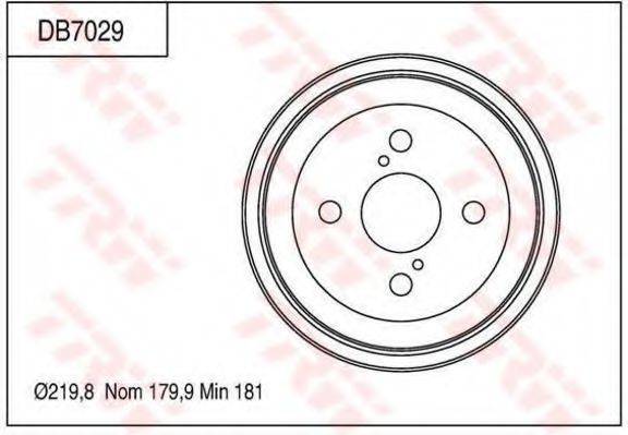 TRW DB7029 Гальмівний барабан