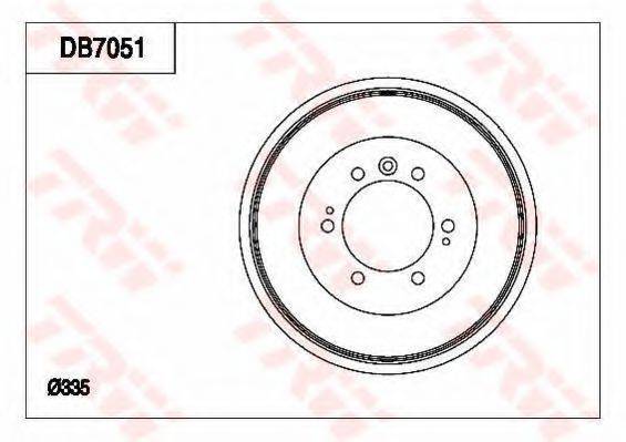 TRW DB7051 Гальмівний барабан