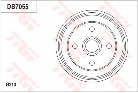 TRW DB7055 Гальмівний барабан