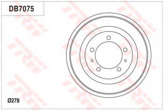TRW DB7075 Гальмівний барабан